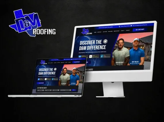 D&M Roofing website