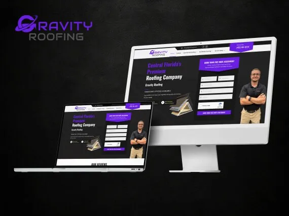 Gravity Roofing website