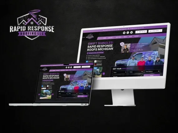 Rapid Response Roofing website
